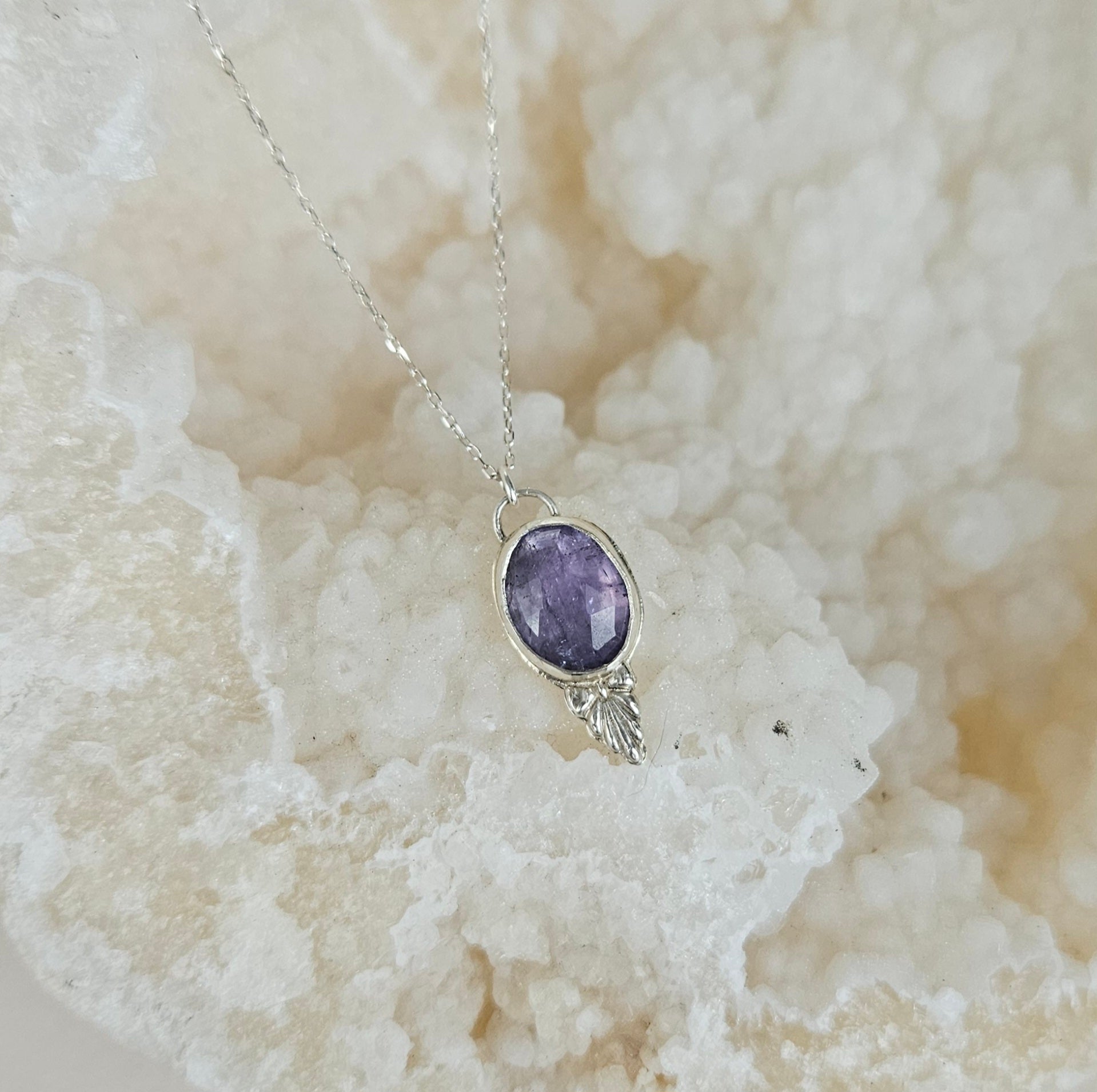 Collier_argent_pierre_tanzanite_violet_bleu