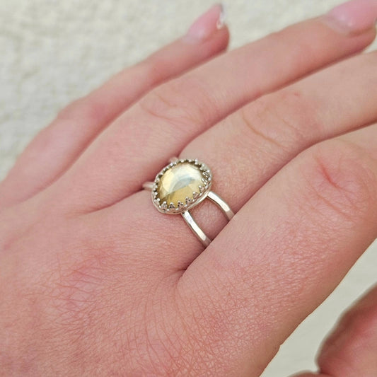 bague_argent_plaqué or_vermeil_pierre_citrine_jaune